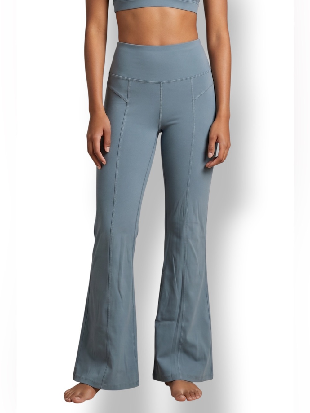 4/$20 JOY LAB High Rise Flare Yoga Pants Blue Gray Hidden Pocket Medium